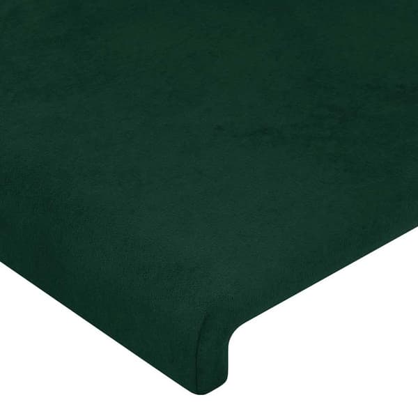 Sänggavel mörkgrön 80x5x118/128 cm sammet