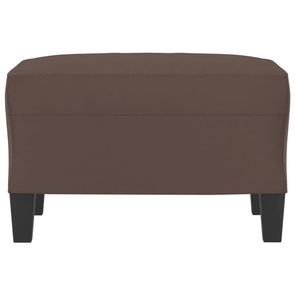 Fotpall brun 60x50x41 cm konstläder
