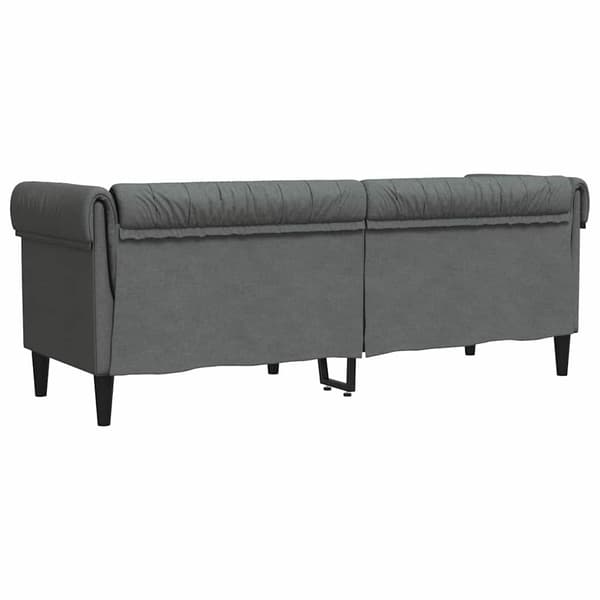 Soffa Mörkgrå 201,5 x 74,5 x 74,5 cm Polyester