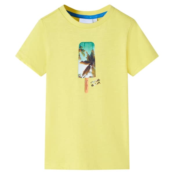 T-shirt för barn gul 140