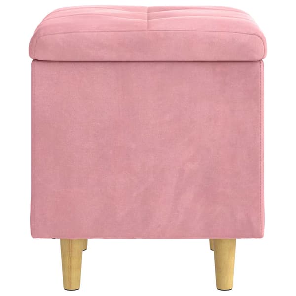 Ottoman med förvaring 40 x 40 x 45 cm Sammet