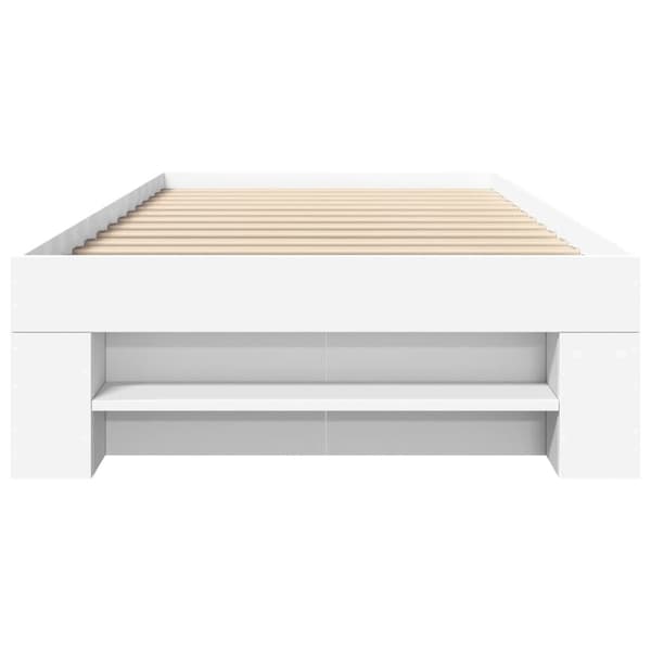VidaXL Sängram vit 75x190 cm konstruerat trä