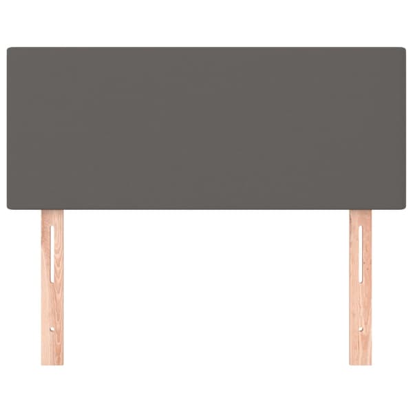 Sänggavel grå 100x5x78/88 cmkonstläder