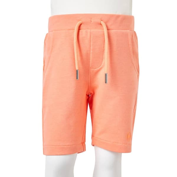 Barnshorts med snöre neon orange 128