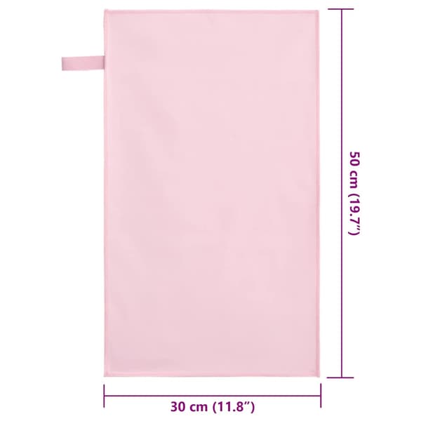 Sporthanddukar 2 pcs Rosa 50 x 30 cm Polyester och polyamid