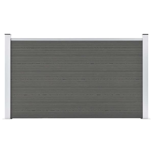 Staketpanel WPC 180x105 cm grå