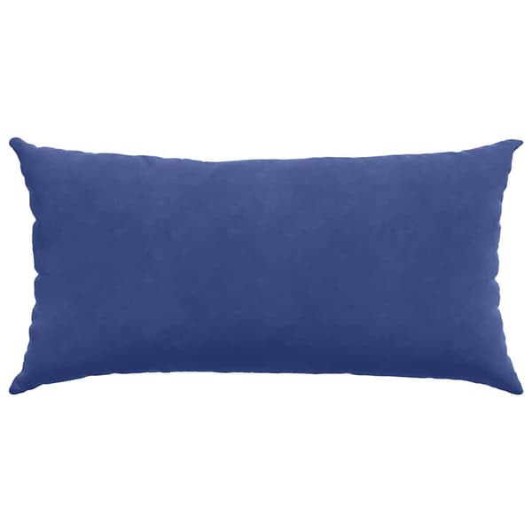 Sofakuddar 2 pcs Polisblå 80 x 40 cm Kordread tyg