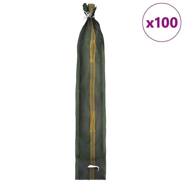 Sandsäckar 100 st Mörkgrön 120 x 27 cm HDPE