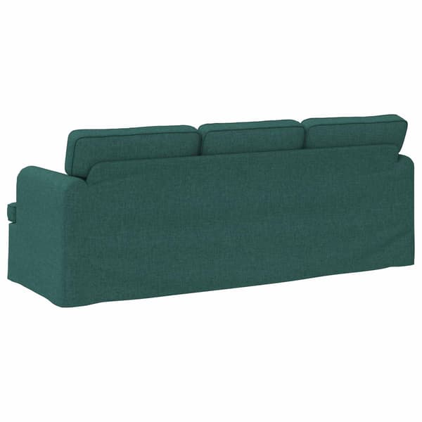 Soffa Mörkgrön 201 x 80 x 85 cm tyg