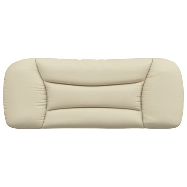 Headboard Cushion "Hvar" Cream 100 cm Fabric