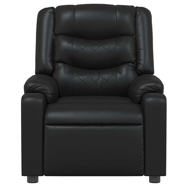 Reclinerfåtölj svart konstläder
