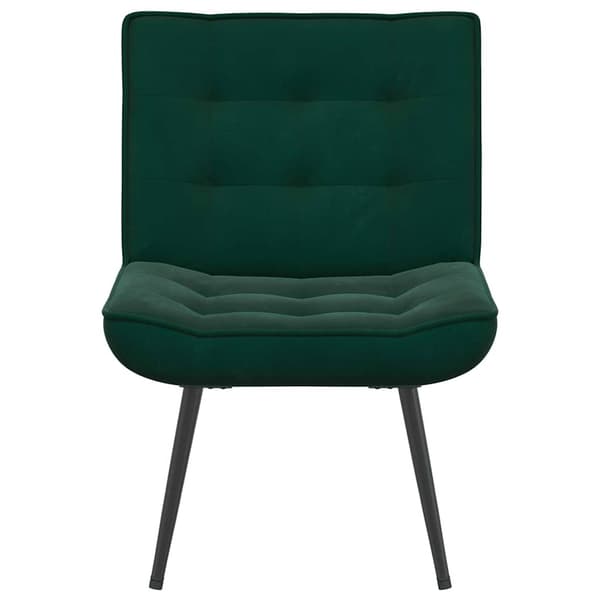 Vilstol mörkgrön 64x74x84 cm sammet
