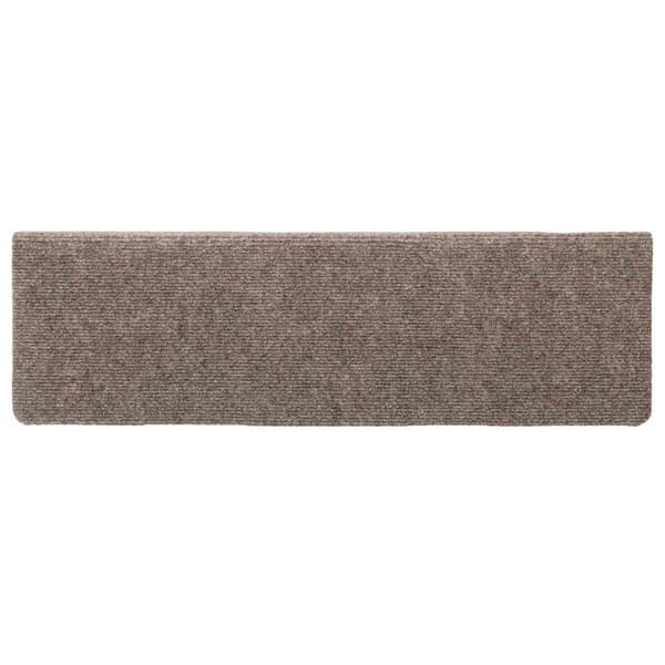 Trappmattor självhäftande 15 st 65x21x4 cm beige rektangulär kant