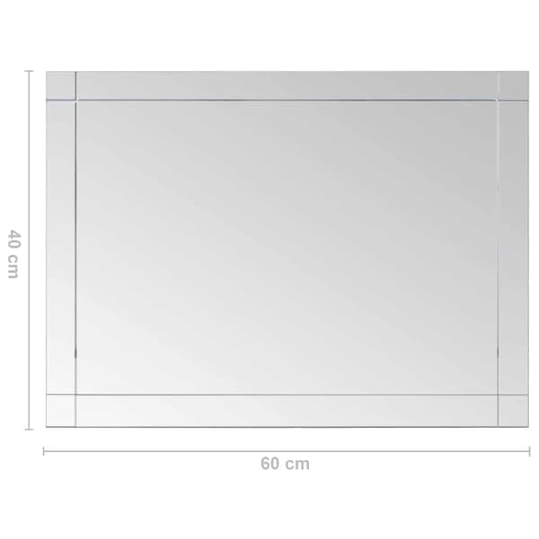 Väggspegel 60x40 cm glas