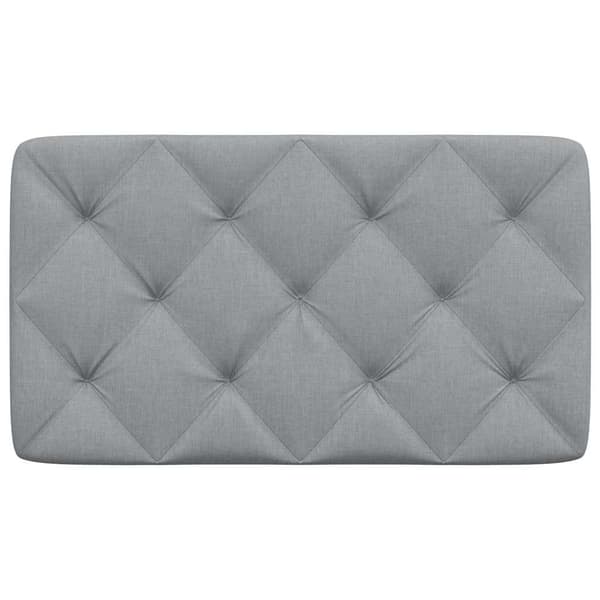 Headboard Cushion Light Grey 90 cm Fabric