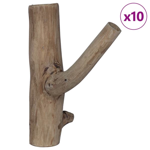 Krok Brun 4 x 4 x 14 cm Solid återvunnen trä