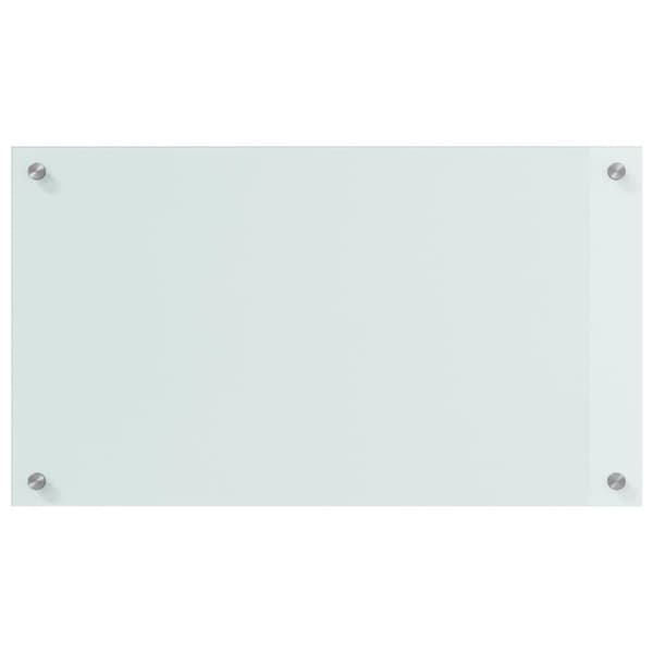 Köksskydd 2 pcs Vit 70 x 40 cm härdat glas