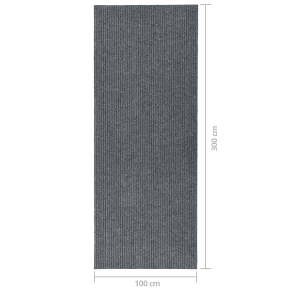 Gångmatta 100x300 cm grå