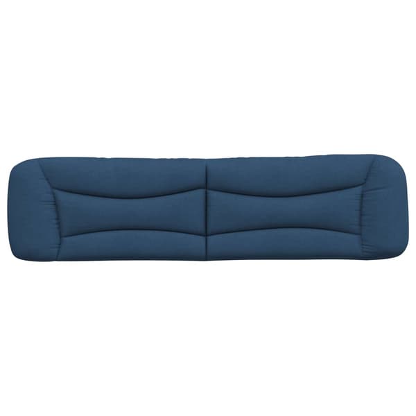 Headboard Cushion "Hvar" Blue 200 cm Fabric