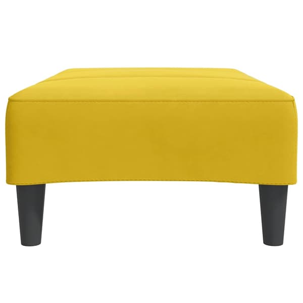 Fotpall Gul 77x55x31 cm sammet