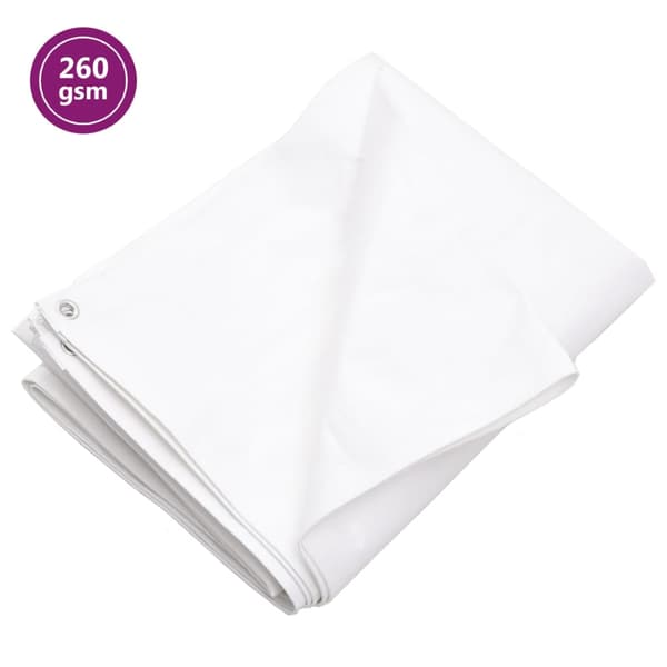 Presenning 260 g/m² 6x6 m vit HDPE