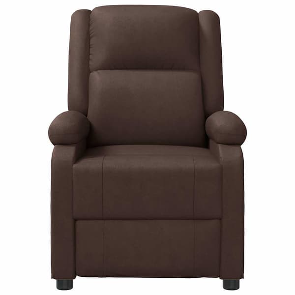 Reclinerfåtölj brun konstläder