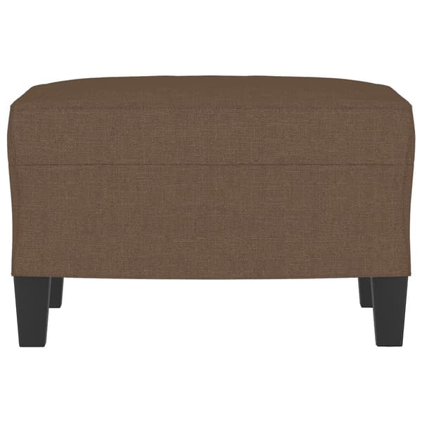 Fotpall brun 60x50x41 cm tyg