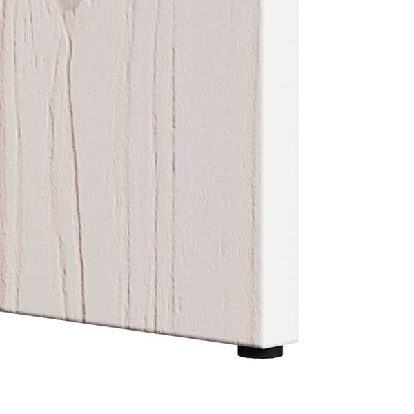 Kaffeebord 2 pcs Vit Massivt tallträ