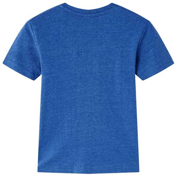 T-shirt för barn mörkblå melange 140