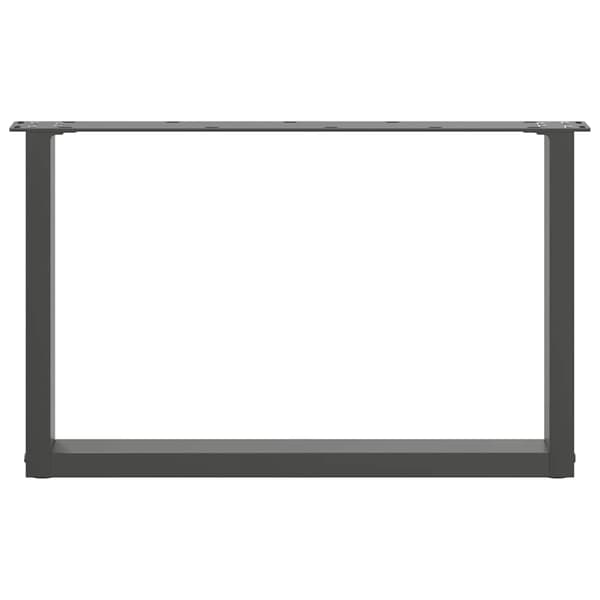 Soffbordsben U-formade 2 st antracit 60x(42-43) cm stål