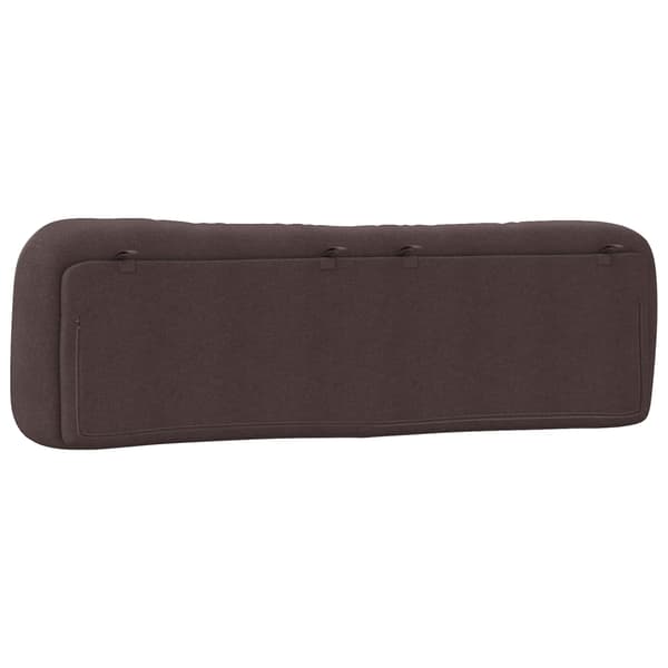 Headboard Cushion "Hvar" Dark Brown 180 cm Fabric