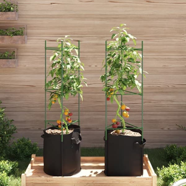 Tomatbur med växtpåse 2 st 116 cm stål och PP