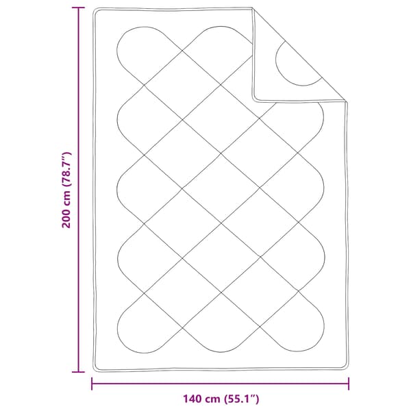 Täckeset med kudde 2 pcs Vit Mikrofiber