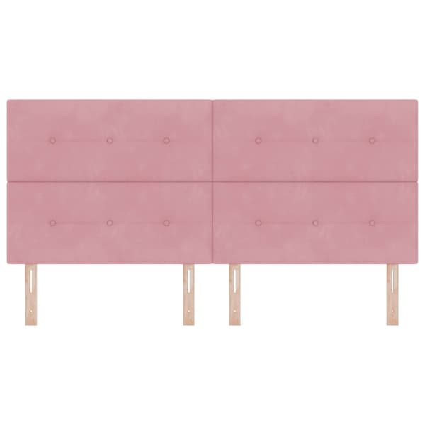 Huvudgavel Rosa 200 cm Sammet