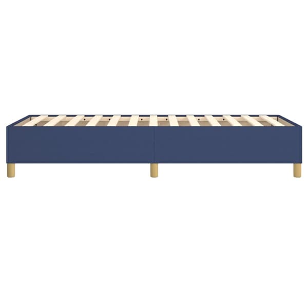 Boxspring-sängram blå 90x190 cm tyg