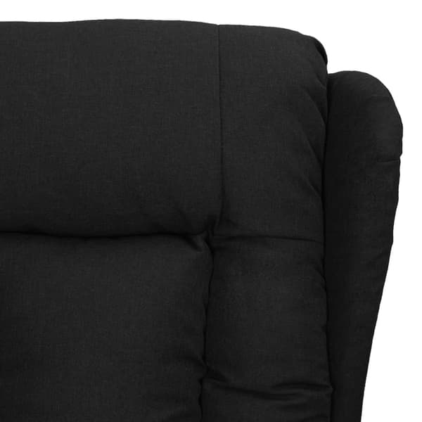 Reclinerfåtölj svart tyg