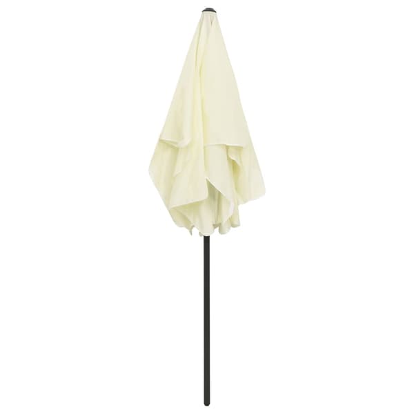 Strandparasoll sandgul 180x120 cm