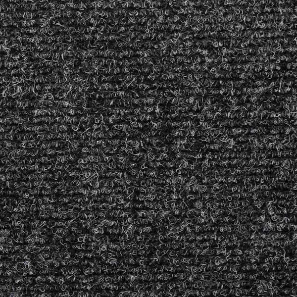Trappmattor självhäftande 20 st 65x21x4 cm mörkgrå rektangulär kant