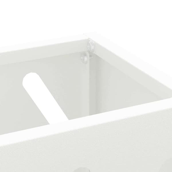 Regn Paraplyställ Vit 28 x 12 x 41 cm Stål
