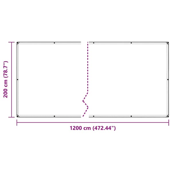 Klar presenning med öljetter 2x12 m polyeten