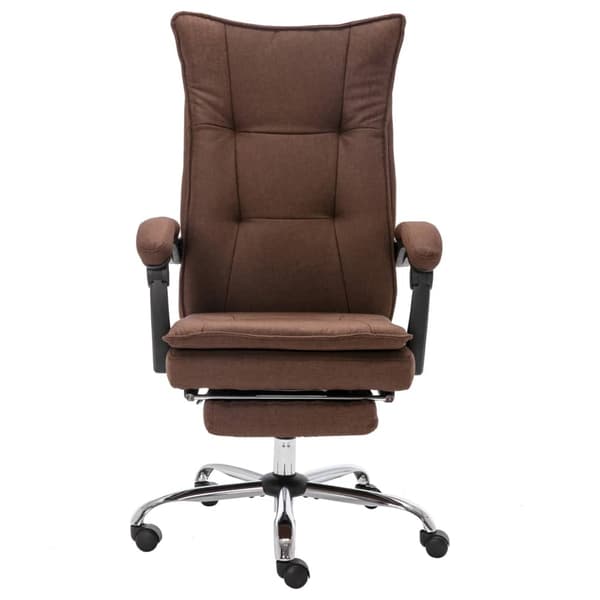 Massagekontorsstol brun tyg