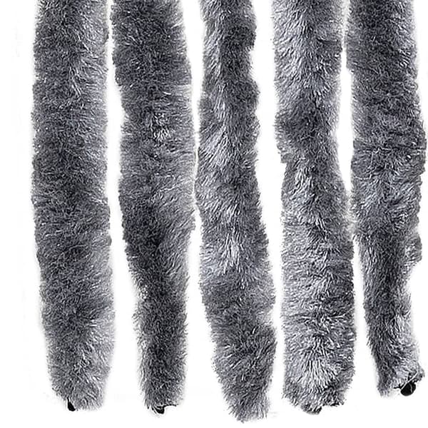 Insektsdraperi silver 118x220 cm chenille