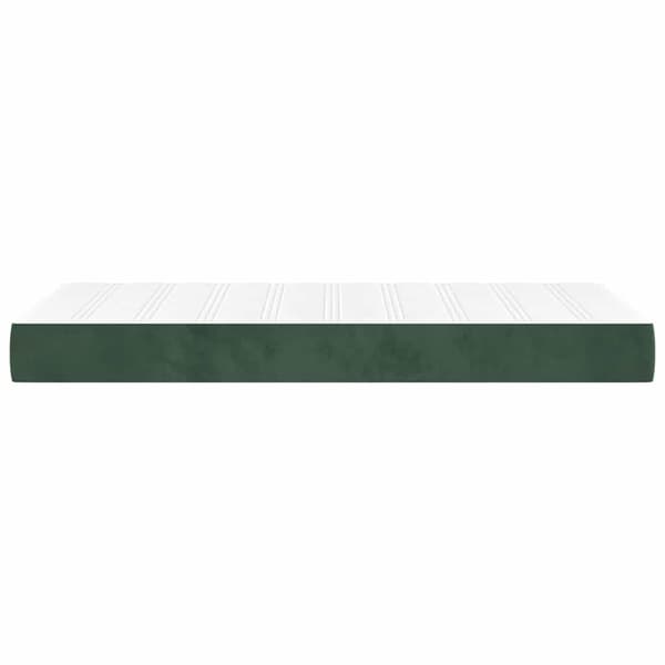 Pocketresårmadrass medium mörkgrön 90x210x20 cm sammet