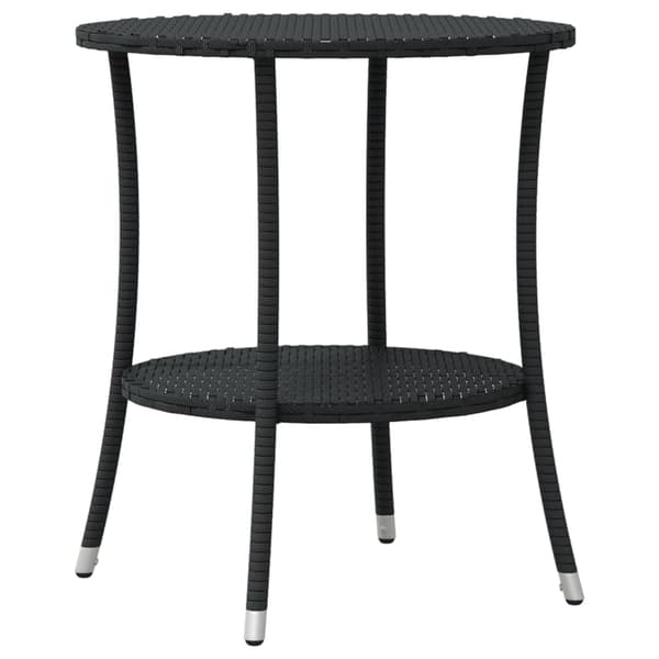 Caféset med dynor 3 delar svart konstrotting