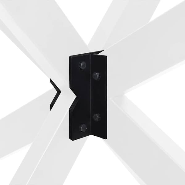 Soffbordsben spindelformad vit 98x58x(42-43) cm stål
