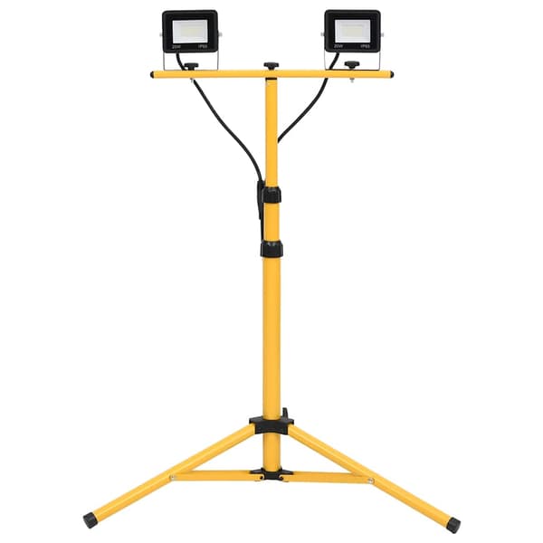 Strålkastare med stativ 2x20 W LED kallvit