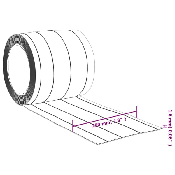Köldridå transparent 200x1,6 mm 25 m PVC