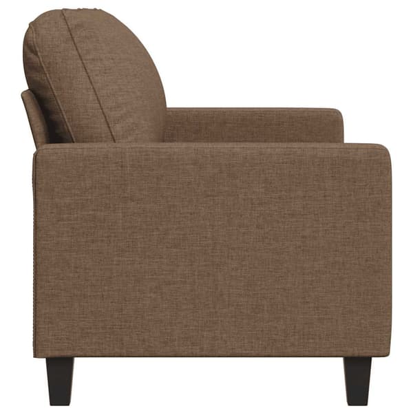 2-sitssoffa brun 140 cm tyg