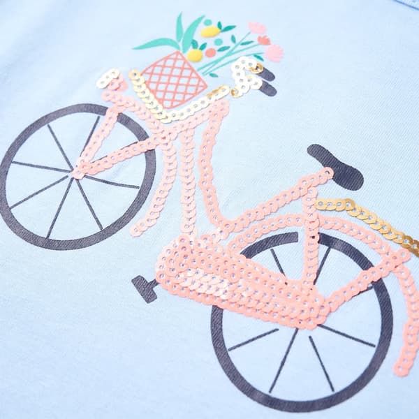 T-shirt för barn ljusblå 116