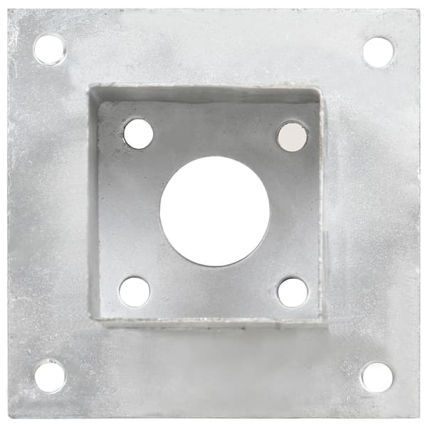 Stolpfot 4 st galvaniserad metall 71 mm